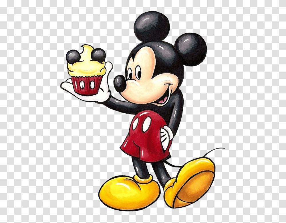 Cupcake Clipart Mickey Mouse, Toy, Plant, Label Transparent Png