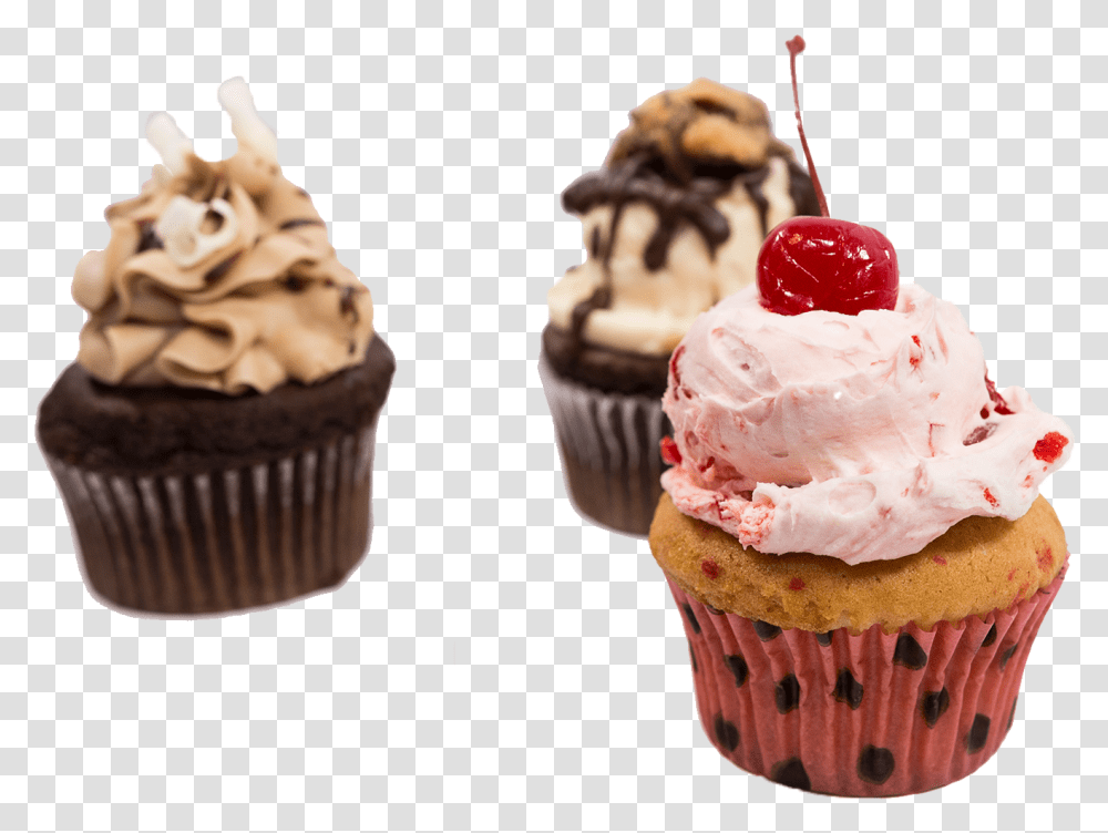 Cupcake, Cream, Dessert, Food, Creme Transparent Png