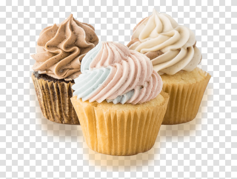 Cupcake, Cream, Dessert, Food, Creme Transparent Png