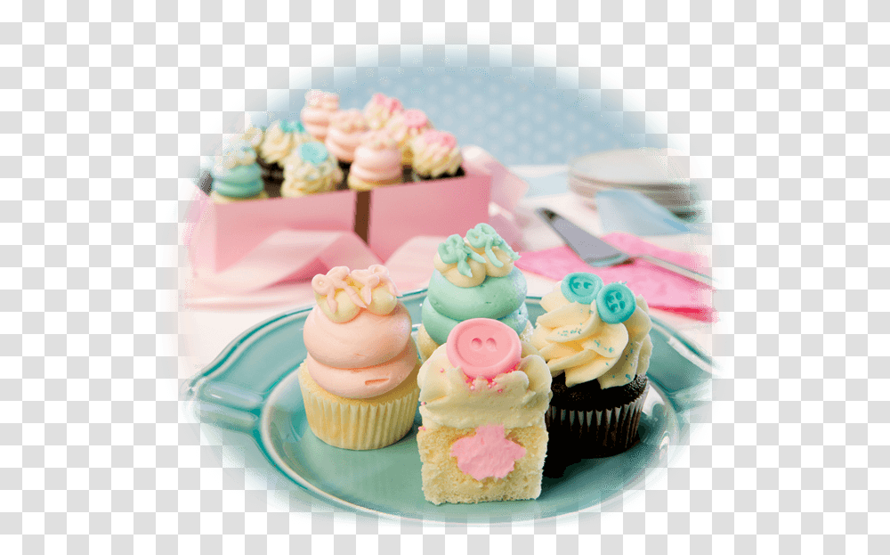 Cupcake, Cream, Dessert, Food, Creme Transparent Png