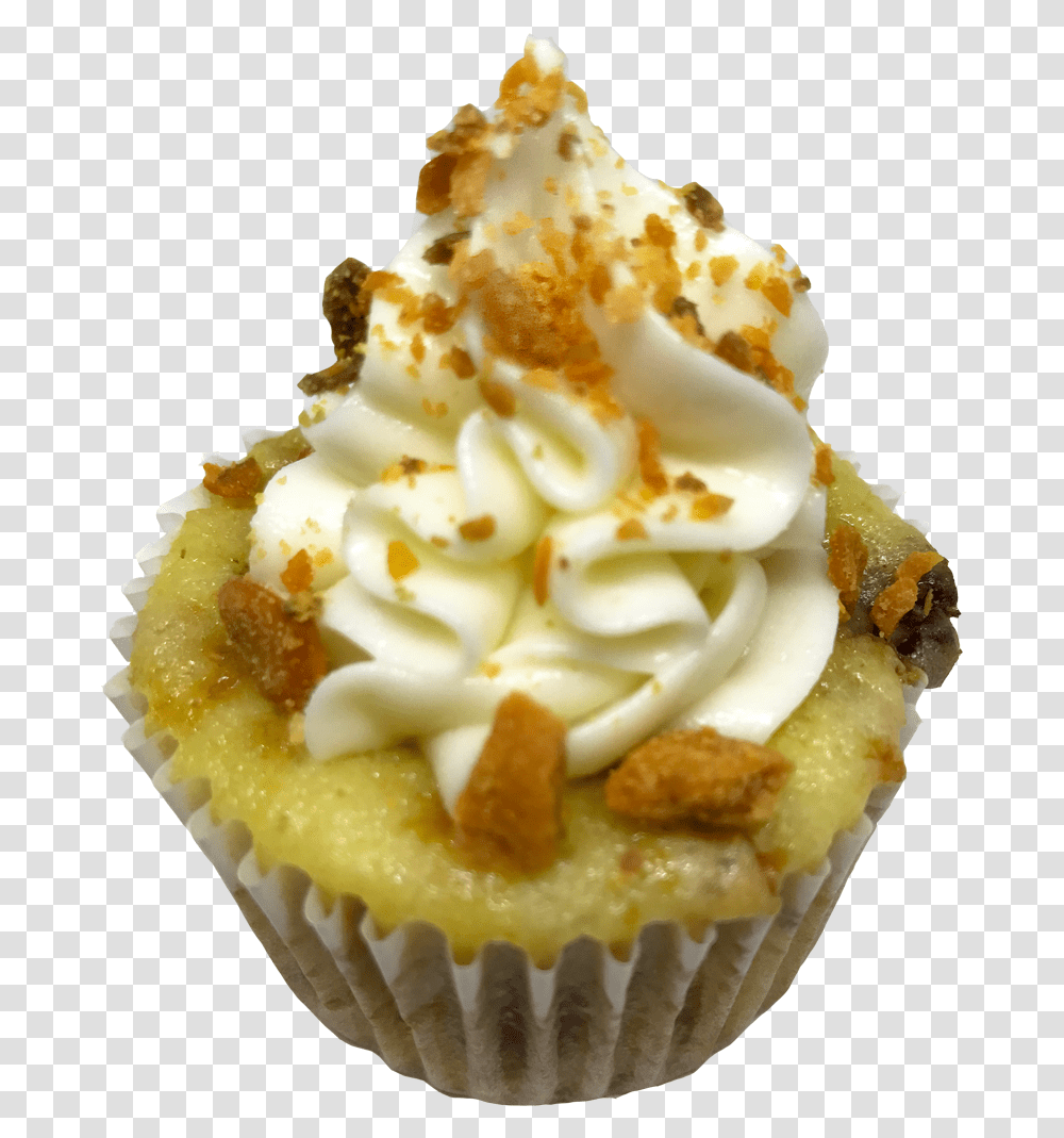 Cupcake, Cream, Dessert, Food, Creme Transparent Png