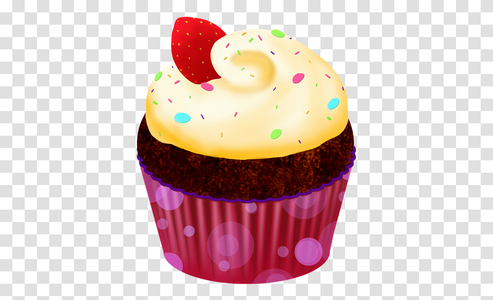 Cupcake Cupcakes Cake Delicious Food Dessert Kage, Cream, Creme, Birthday Cake, Icing Transparent Png
