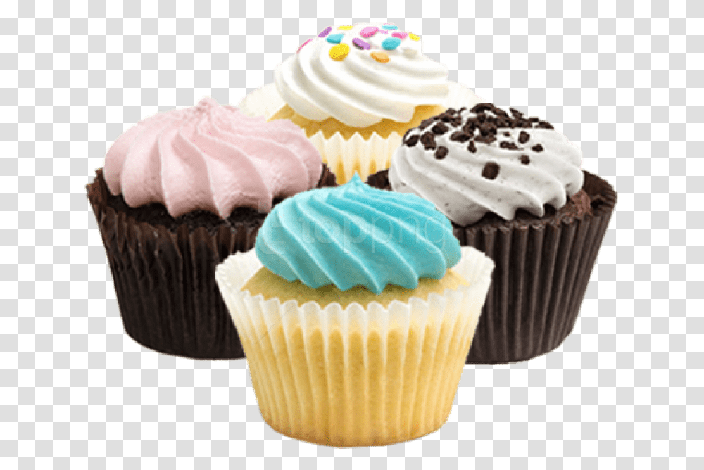 Cupcake Cupcakes, Cream, Dessert, Food, Creme Transparent Png