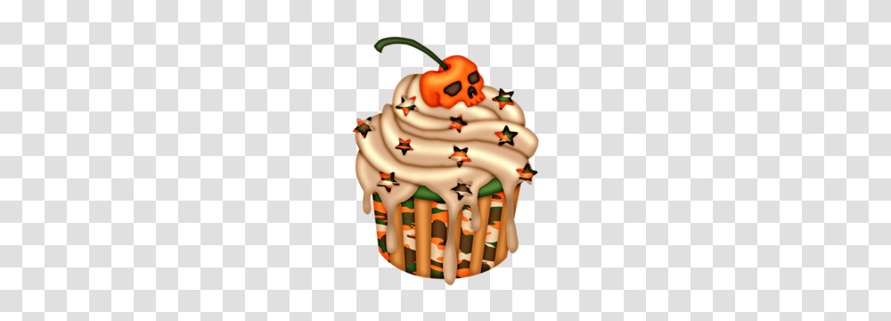 Cupcake Cupkake Clip Art Halloween Clipart, Cream, Dessert, Food, Creme Transparent Png