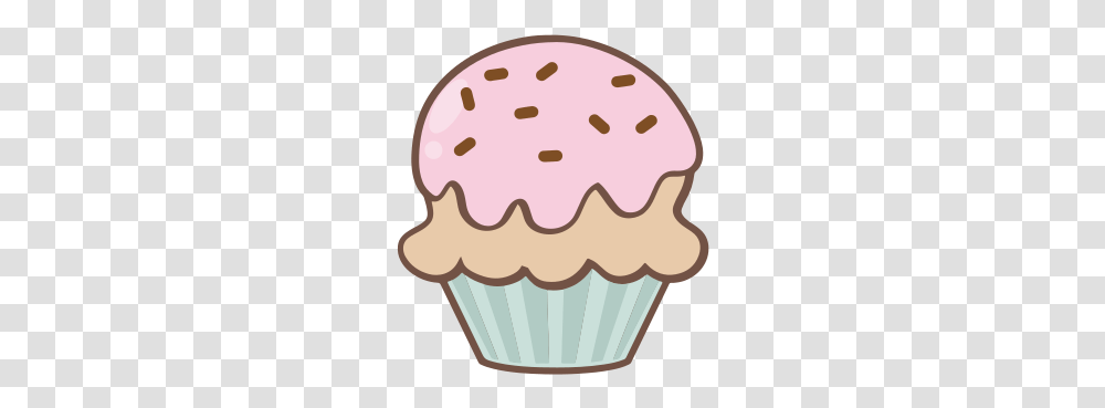 Cupcake Dessert Cake Sweet Pastry Birthday Sugar Cute Ice Cream Cup, Food, Creme, Icing, Muffin Transparent Png
