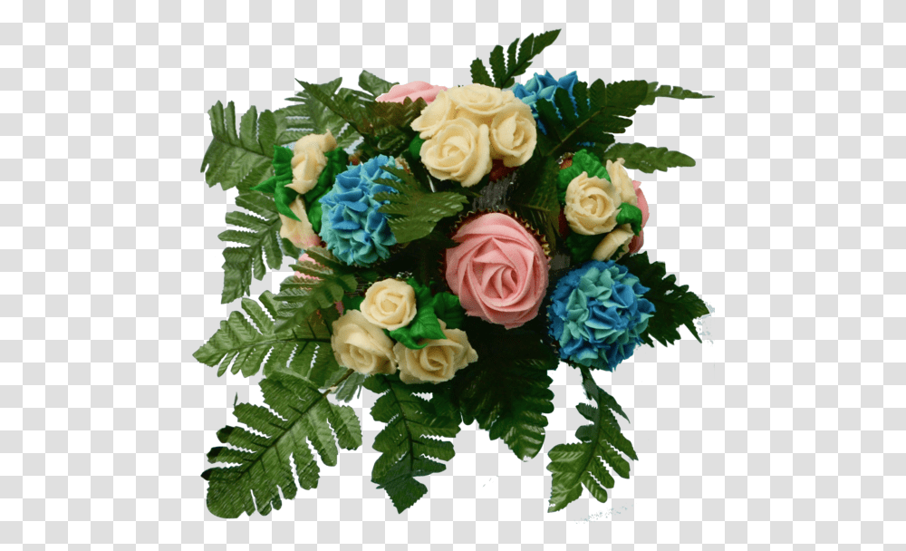 Cupcake Flower Bouquet - Sugar Street Boutique Garden Roses, Plant, Blossom, Flower Arrangement, Green Transparent Png