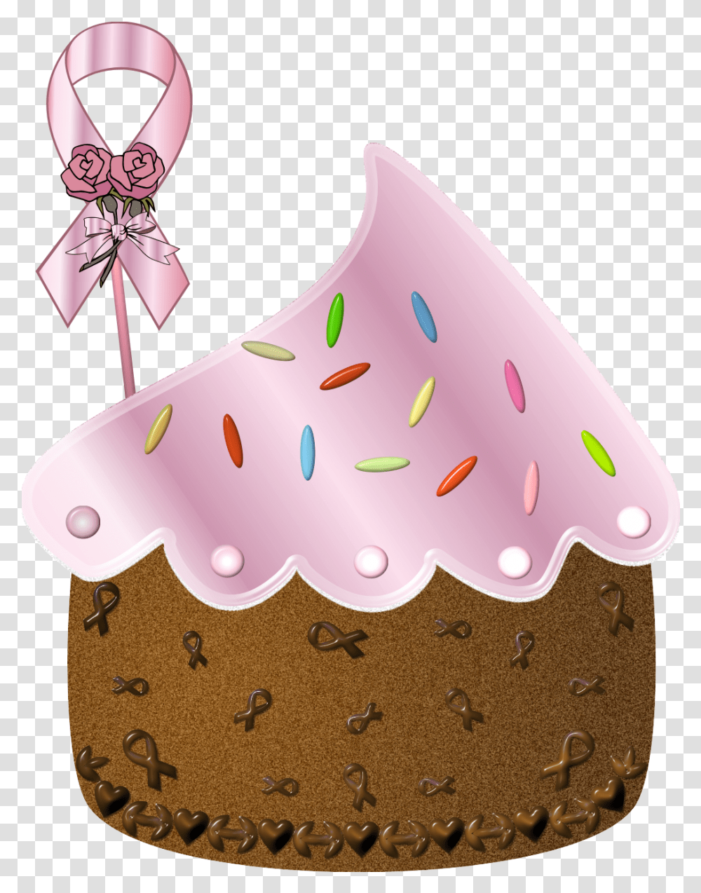 Cupcake, Icing, Cream, Dessert, Food Transparent Png