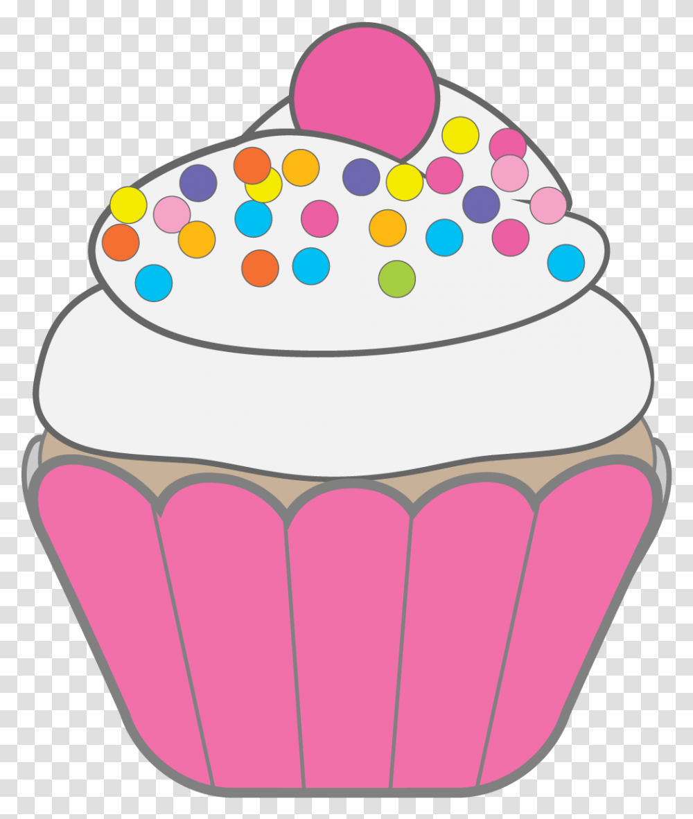 Cupcake Muffin Birthday Cake Icing Clip Cup Cakes Clipart, Cream, Dessert, Food, Creme Transparent Png