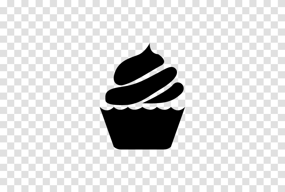 Cupcake Outline Clip Art Black And White, Rug, Logo Transparent Png