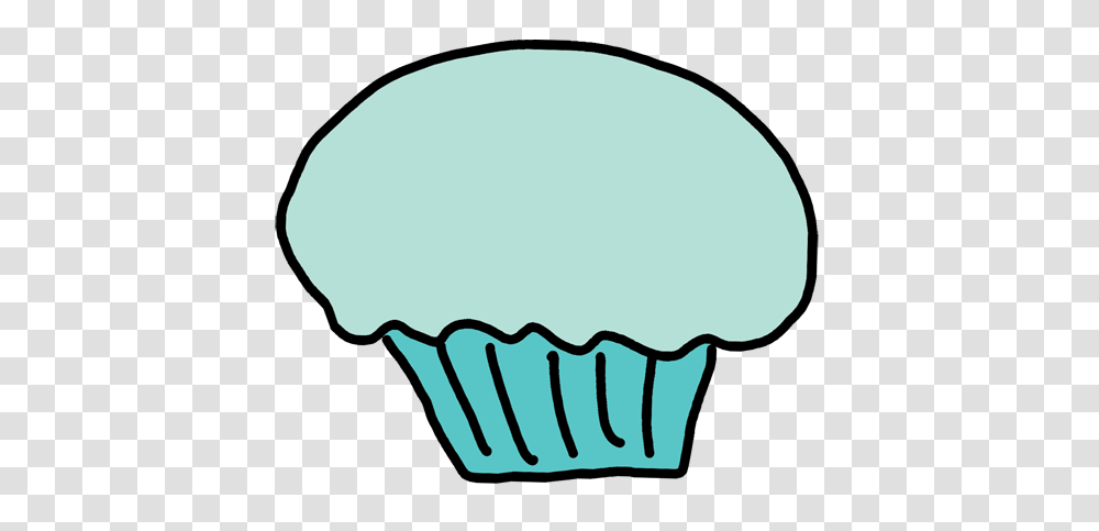 Cupcake Outline Clip Art, Muffin, Dessert, Food, Cream Transparent Png
