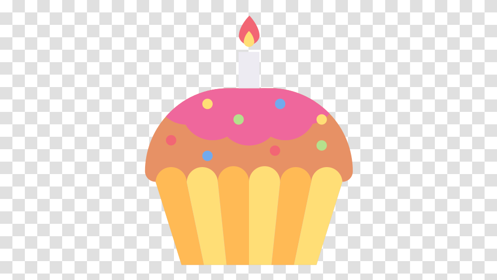 Cupcake Pastry Birthday Celebration Cupcake De Aniversario, Cream, Dessert, Food, Creme Transparent Png