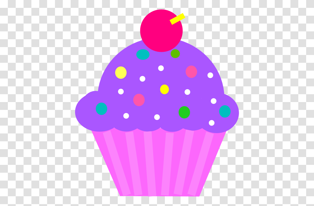 Cupcake Purple And Pink Clip Art, Cream, Dessert, Food, Creme Transparent Png