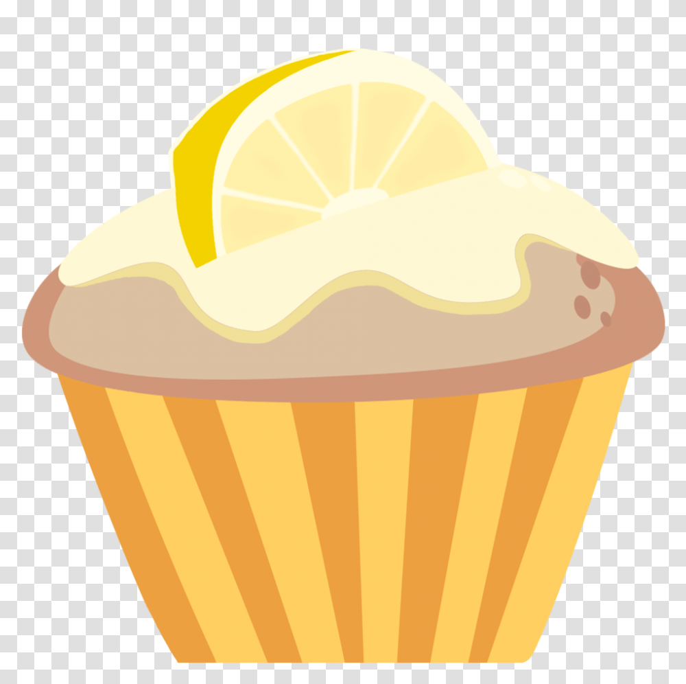 Cupcake Vector Lemon Muffin, Food, Plant, Dessert, Cream Transparent Png