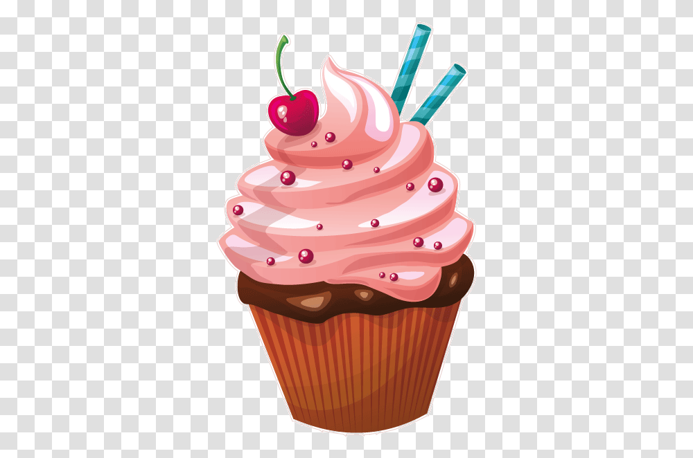 Cupcakes Amp Muffins Frosting Amp Icing Cupcakes Amp Muffins Cartoon Cupcake Background, Cream, Dessert, Food, Creme Transparent Png