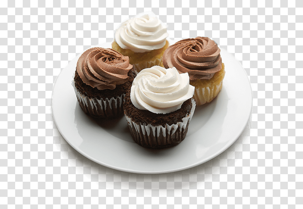 Cupcakes, Cream, Dessert, Food, Creme Transparent Png