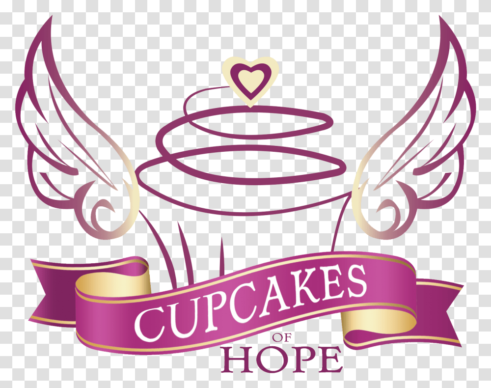 Cupcakes Of Hope Cupcakes Of Hope Logo, Label, Purple Transparent Png