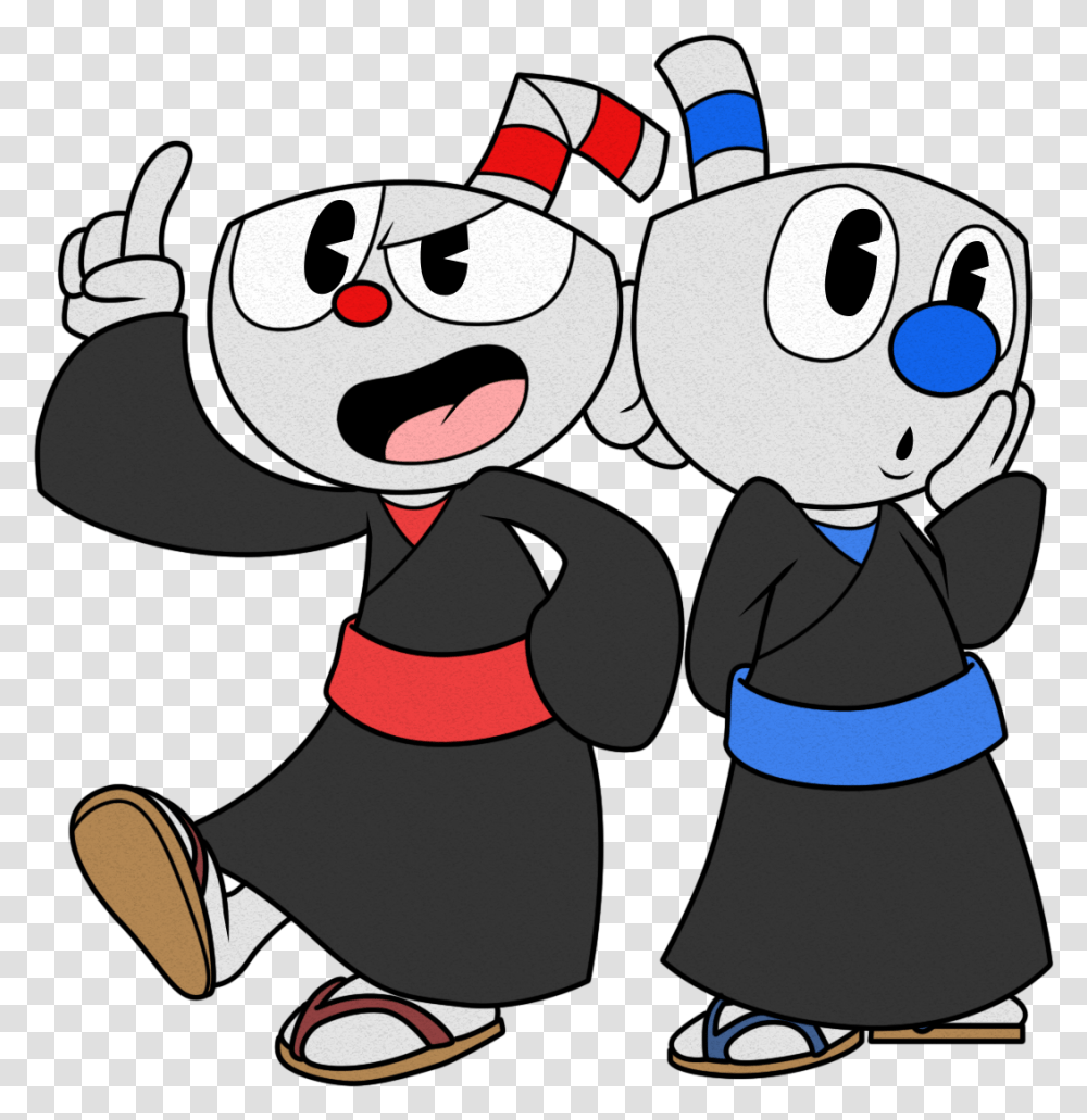 Cuphead And Mugman In Japanese, Costume, Toy, Performer Transparent Png