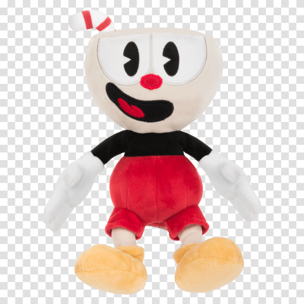 Cuphead And Mugman Plush, Toy, Snowman, Winter, Outdoors Transparent Png