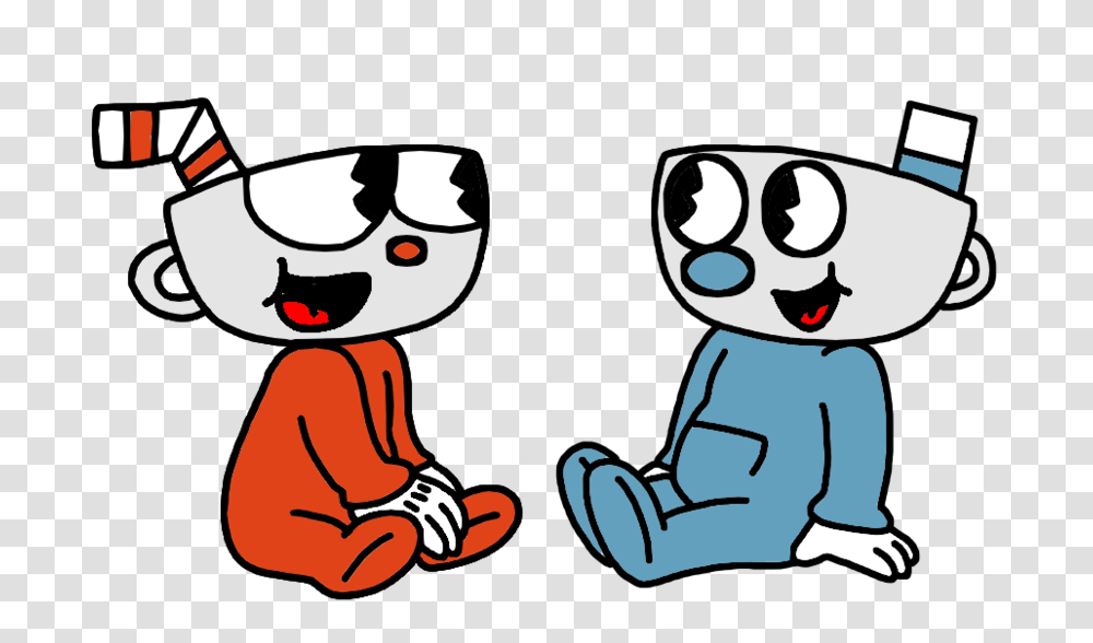Cuphead And Mugman When Are Babies Cuphead Know Your Meme, Label, Stencil, Photography Transparent Png