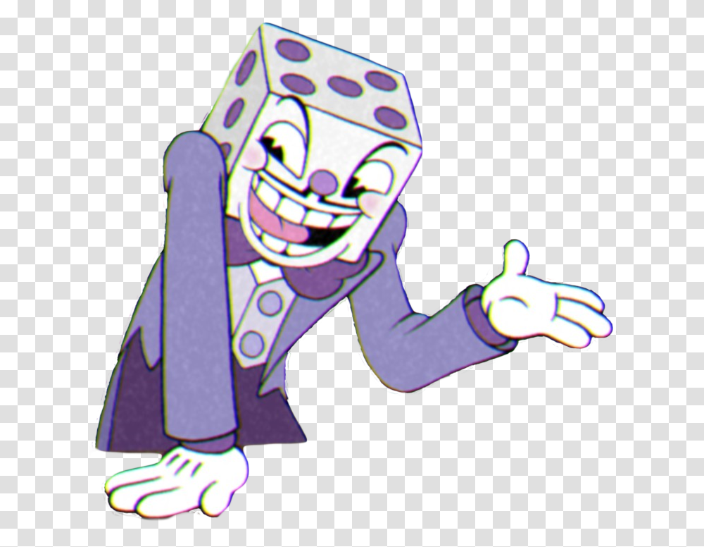 Cuphead Beppi The Clown Ref Download Cuphead King Dice, Hand, Person, Human Transparent Png