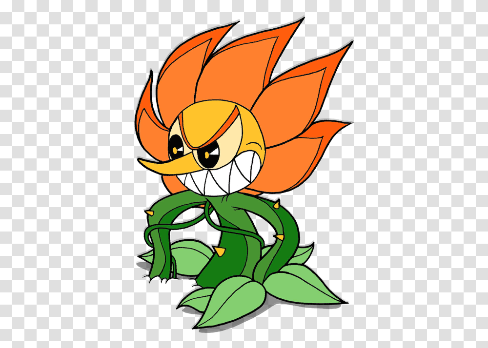 Cuphead Donamp Cagney Carnation Phase, Angry Birds, Painting Transparent Png