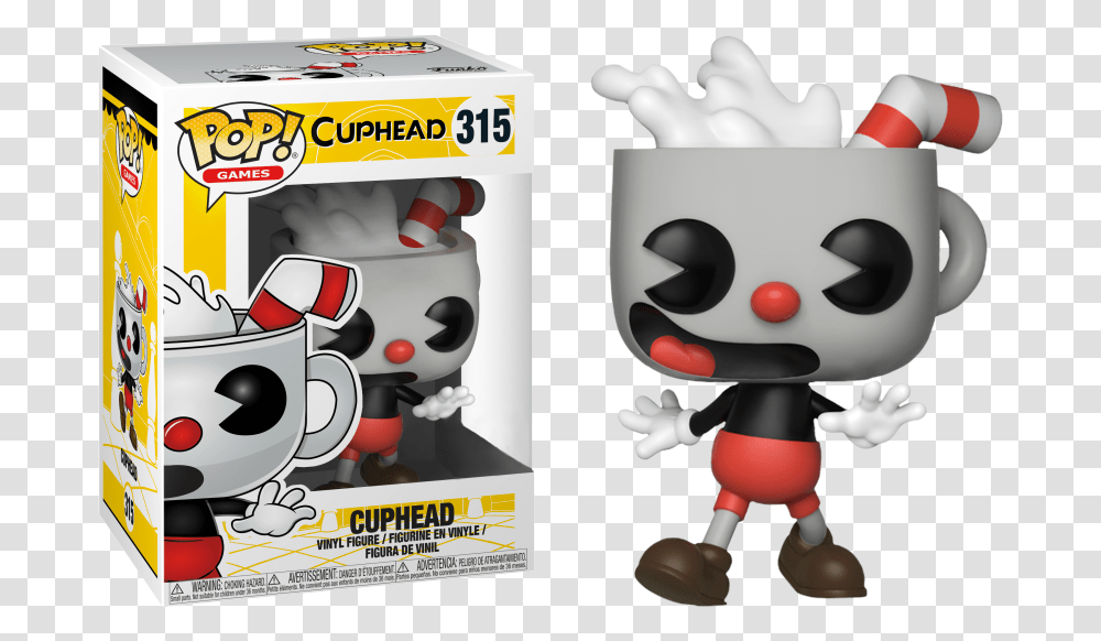 Cuphead Funko Pop New Pose 315 Funko Pop Video Games, Toy, Animal, Text, Bird Transparent Png