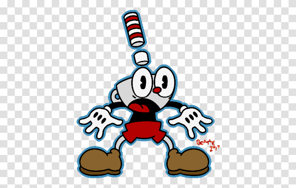 Cuphead Images Clipart Cuphead, Label, Text, Graphics, Sticker Transparent Png