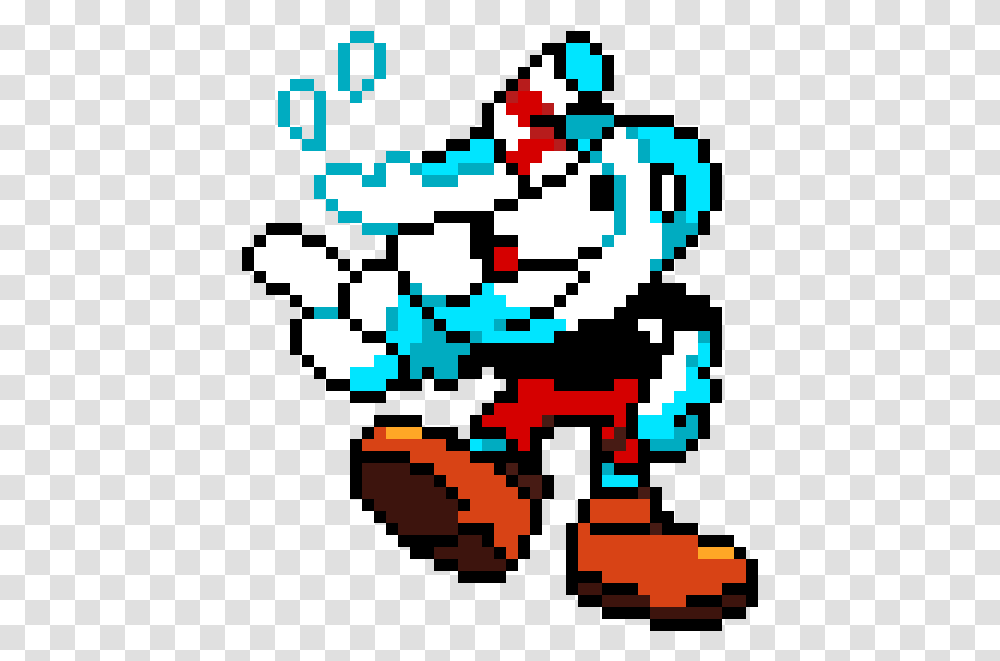 Cuphead Mugman Sprite Download Cuphead And Mugman Background, Rug, QR Code Transparent Png