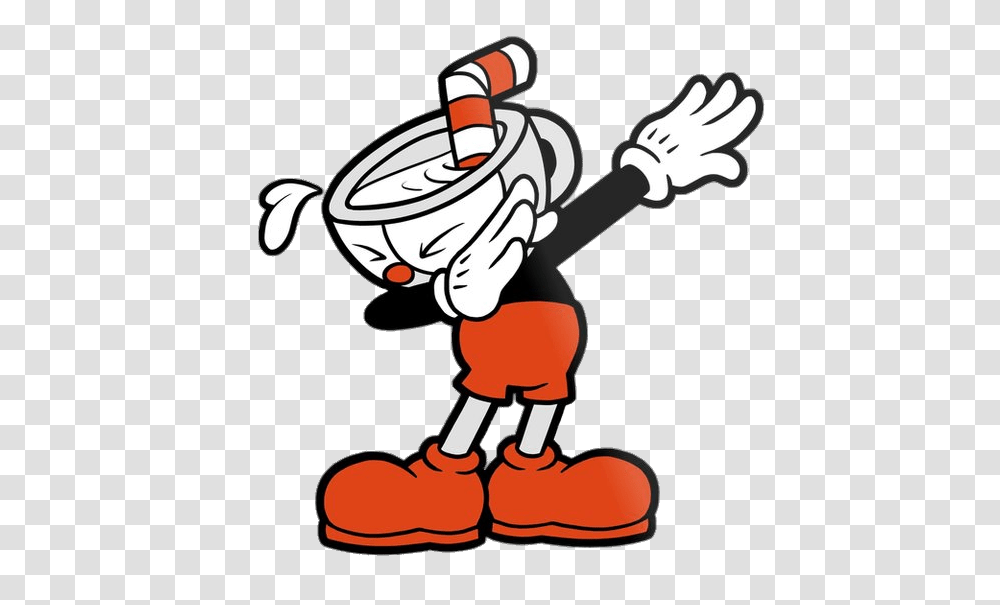 Cuphead Performing Dab, Cricket, Sport, Juggling, Weapon Transparent Png