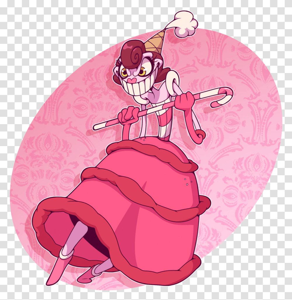 Cuphead Sugarlandshimmy Pic Baroness Von Bon Bon Gif, Sweets, Food, Confectionery, Dessert Transparent Png