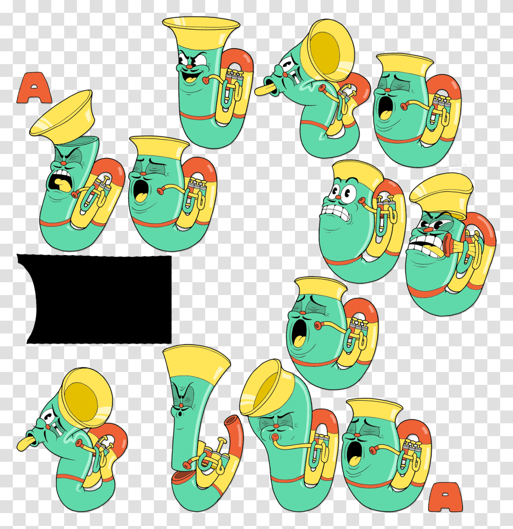 Cuphead Wiki Cuphead Tuba, Label, Doodle, Drawing Transparent Png