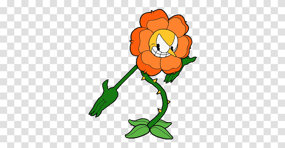 Cuphead X Baby Animal Readers Cuphead Floral Fury, Graphics, Art, Angry Birds, Floral Design Transparent Png