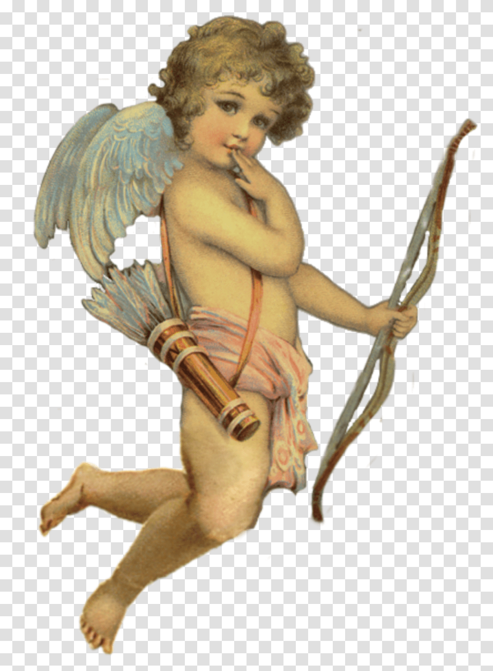 Cupid Angel Art Arte Painting Aesthetic Tumblr Angel Cupid, Person, Human Transparent Png