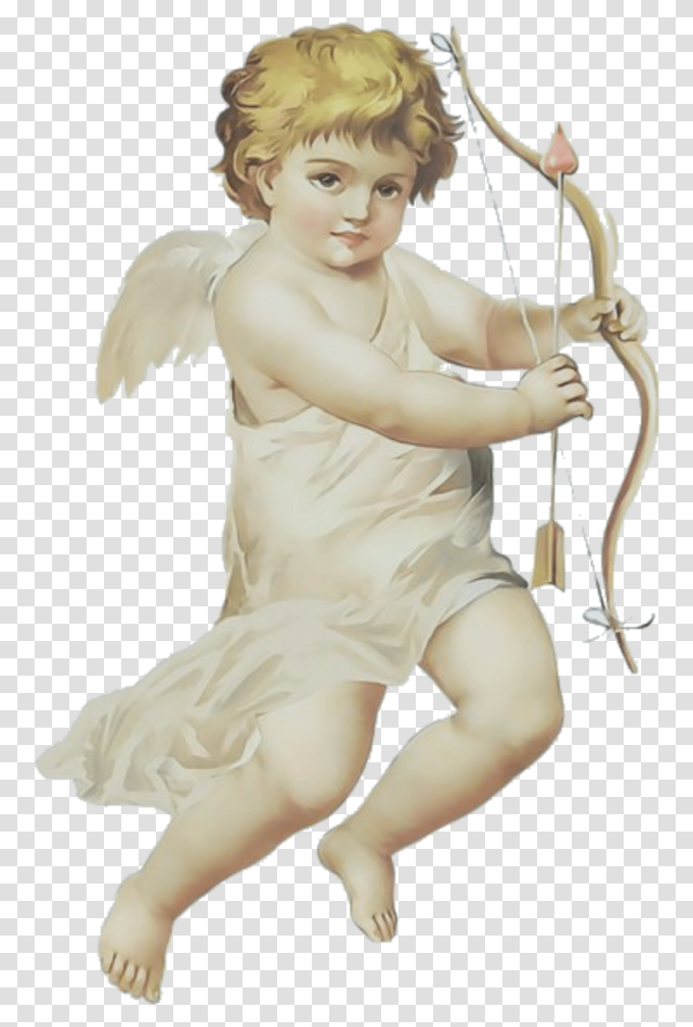 Cupid Angel Art Arte Painting Aesthetic Tumblr Angel, Person, Human, Sport, Sports Transparent Png