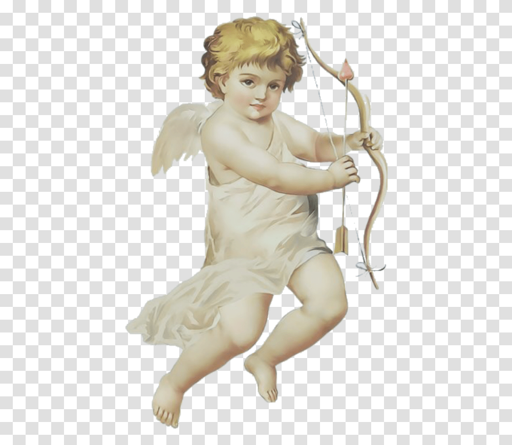 Cupid Angel Art Arte Painting Aesthetic Tumblr Angel, Person, Human, Wedding Gown, Robe Transparent Png