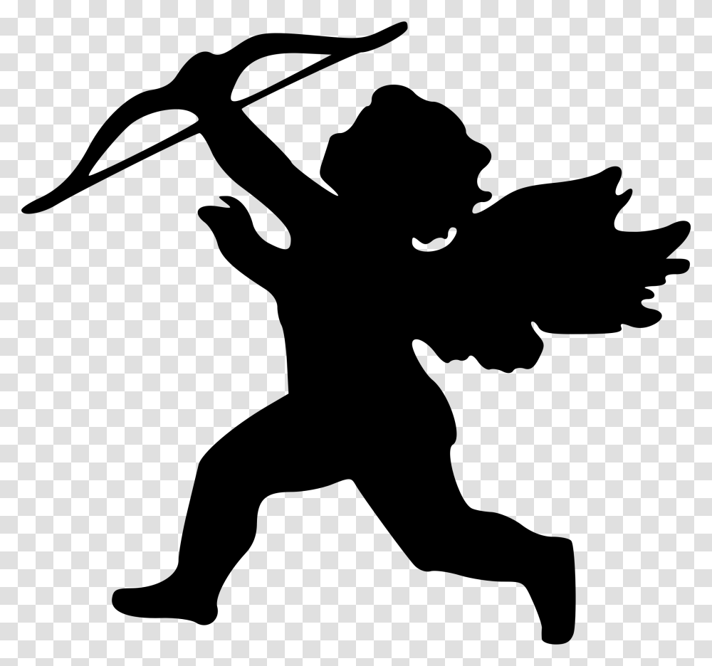 Cupid Clip Art Cupid Valentine Clip Art Black And White, Gray, World Of Warcraft Transparent Png