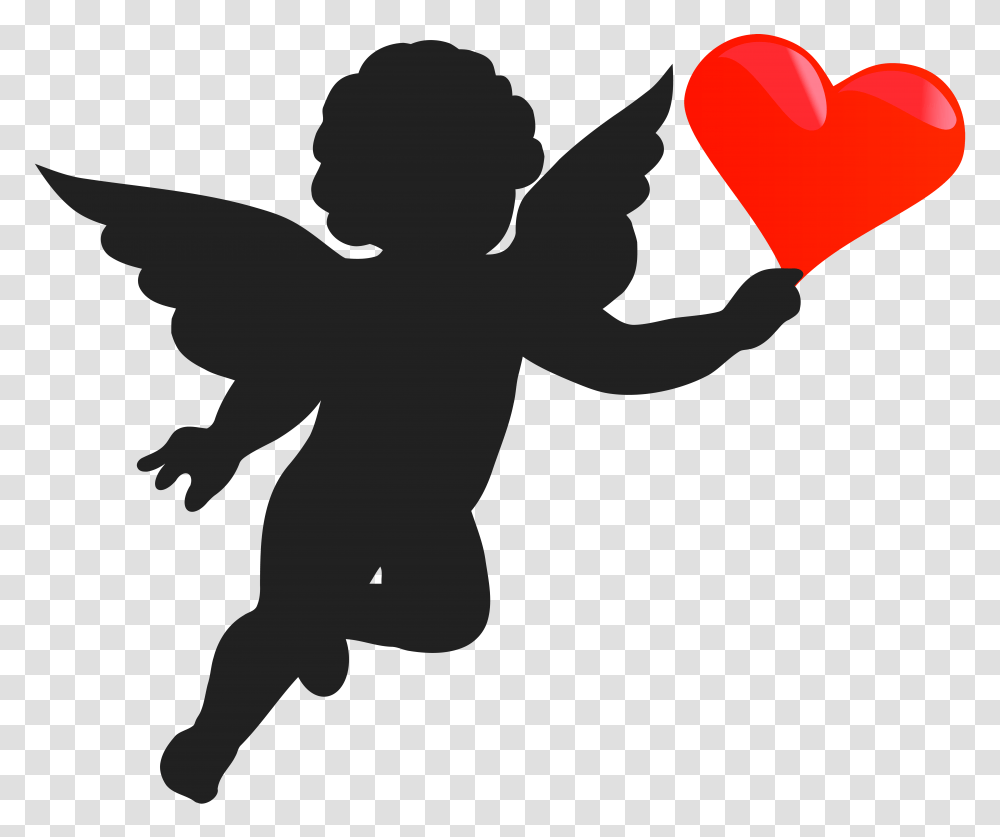 Cupid Clipart Heart Pencil And In Color Cupid Clipart Heart, Person, Human Transparent Png