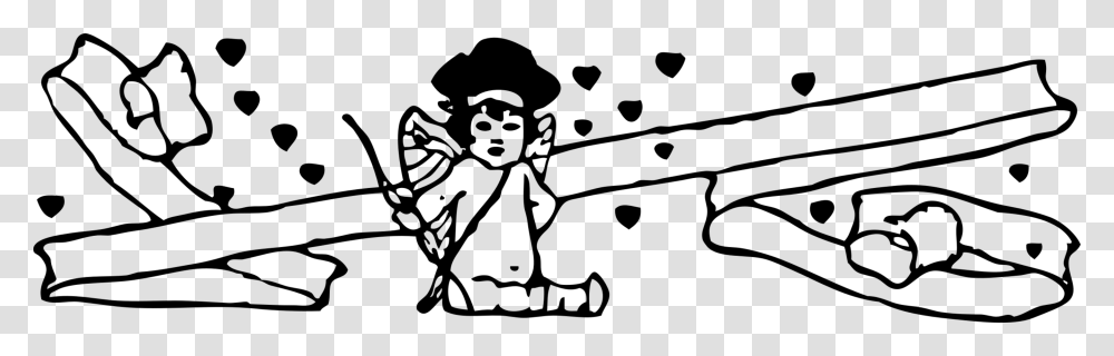 Cupid Love Drawing Black And White Human, Gray, World Of Warcraft Transparent Png