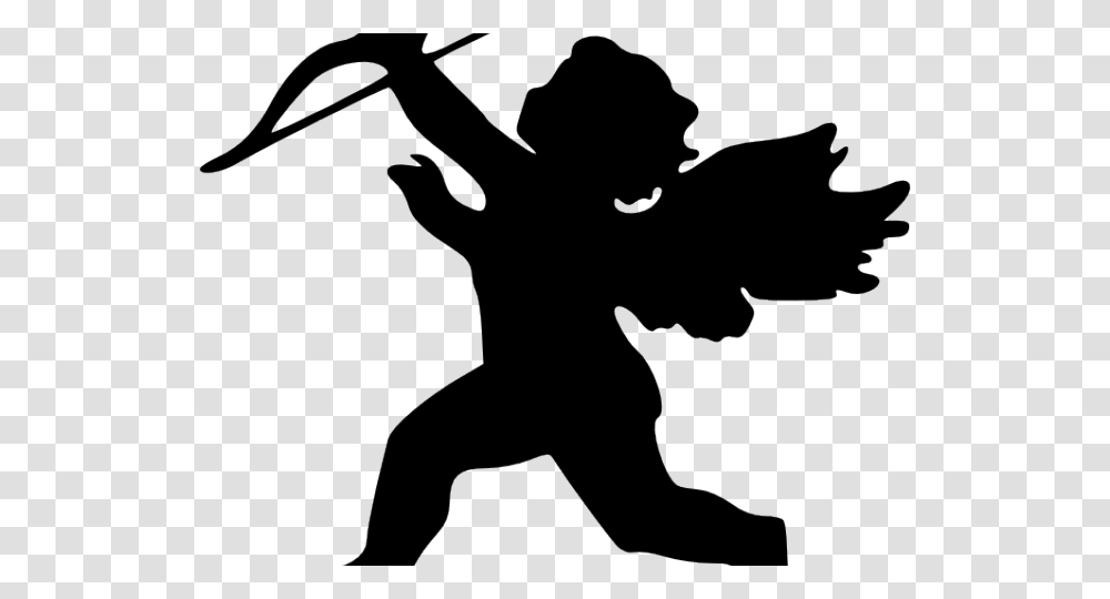 Cupid Red, Silhouette, Person, Human, Ninja Transparent Png
