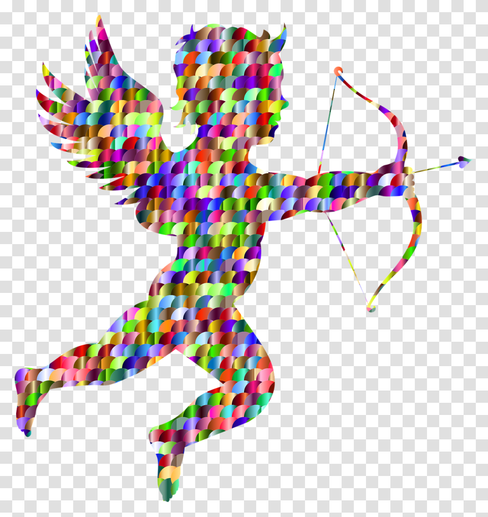Cupid Shooting Arrow, Person, Human, Bow Transparent Png