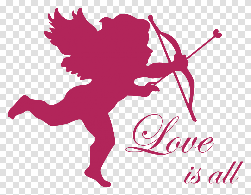 Cupid Silhouette Clip Art Angel Vector Transparent Png