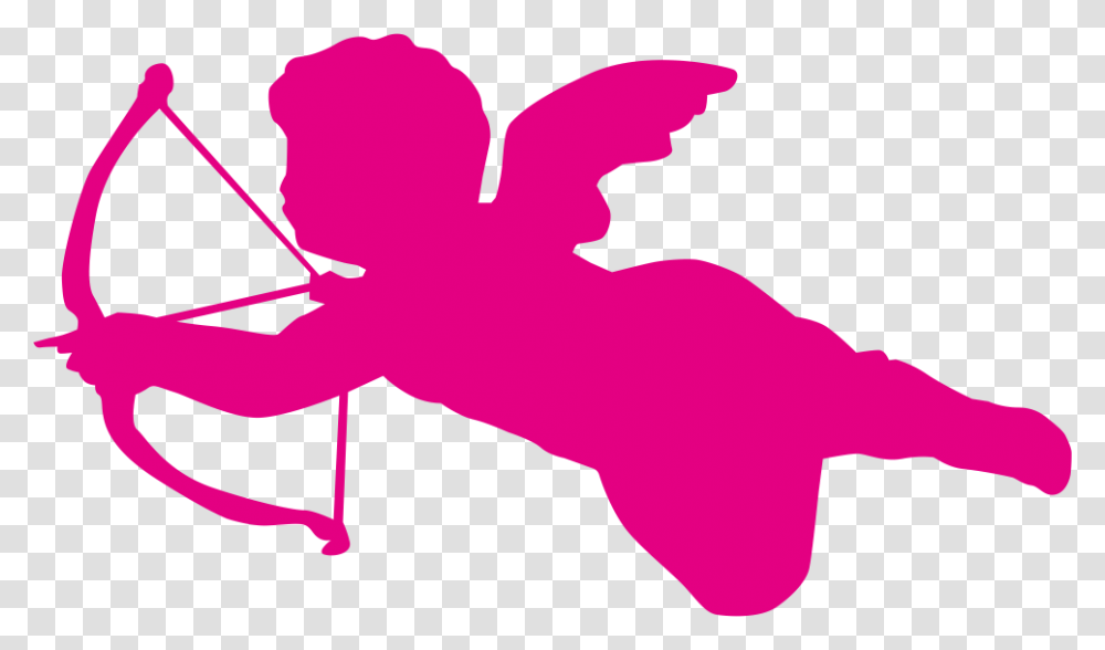 Cupid Silhouette Illustration Silhouette Angel Vector, Person, Human Transparent Png