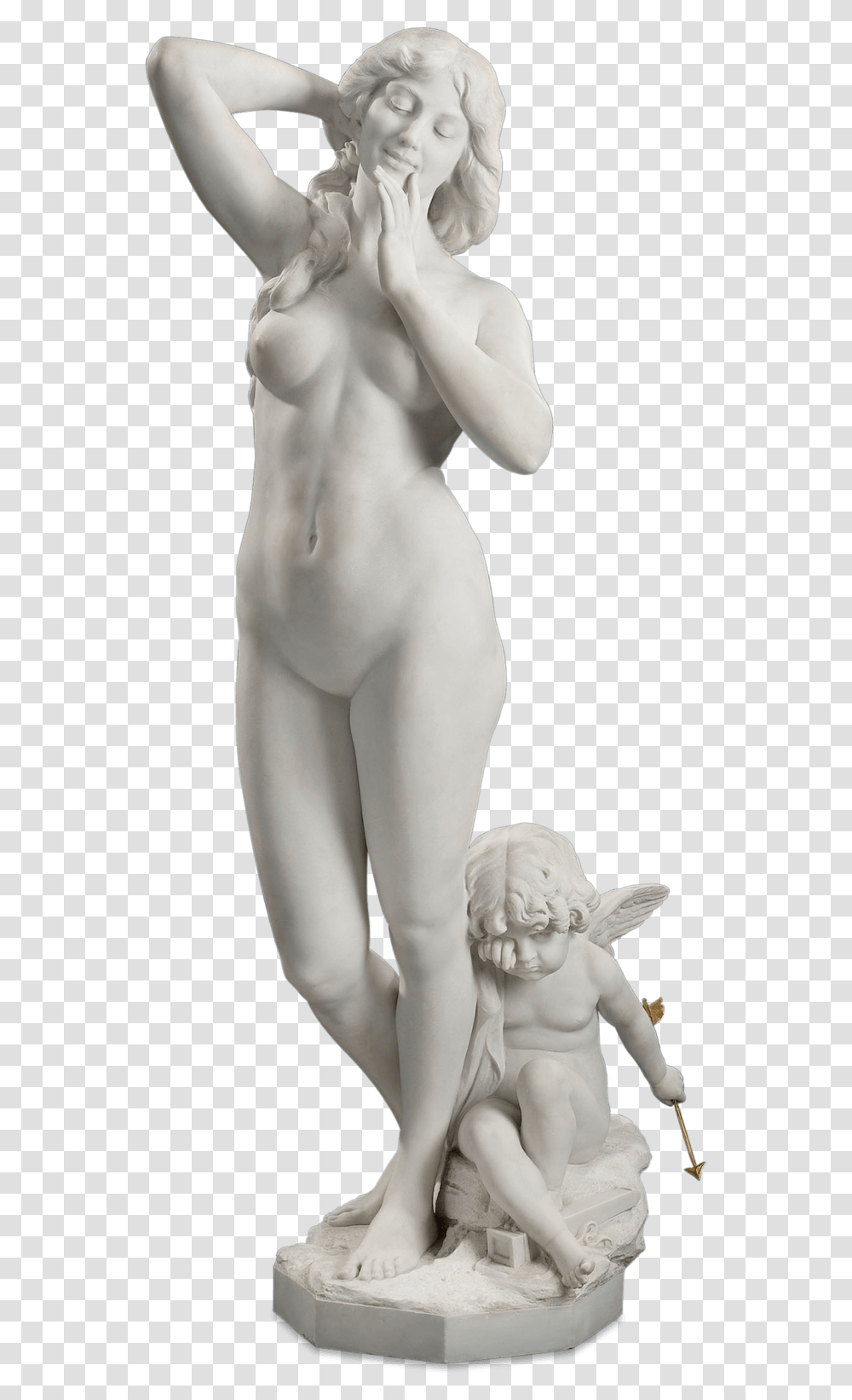 Cupid Statue Venus Statue, Figurine, Person, Human, Sculpture Transparent Png