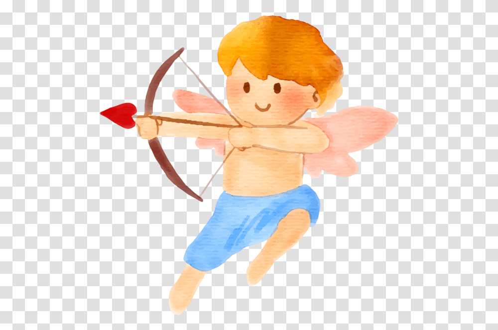 Cupid Watercolor Painting Love Cartoon For Valentines Day Cupid Watercolor, Snowman, Winter, Outdoors Transparent Png