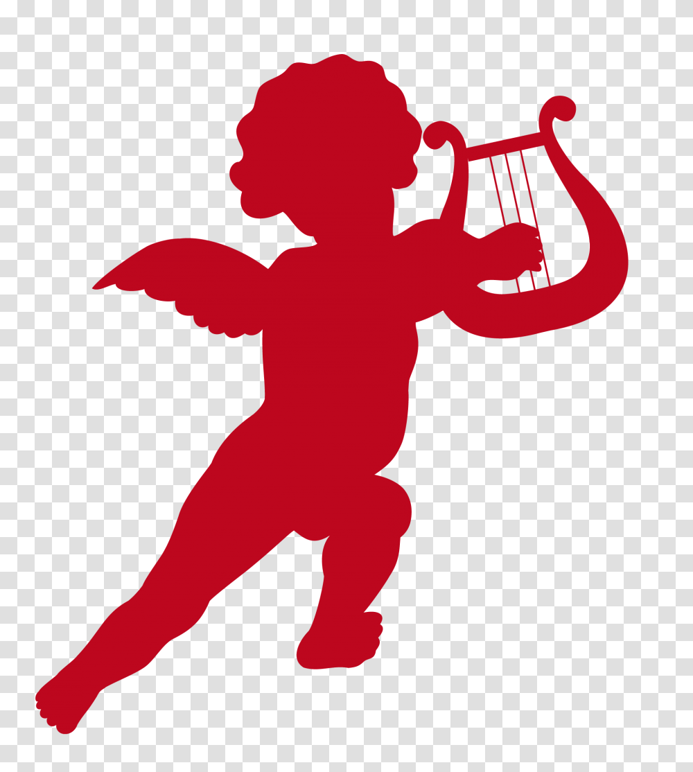 Cupid With Harp Clip Art Gallery, Maroon, Sweets, Food Transparent Png
