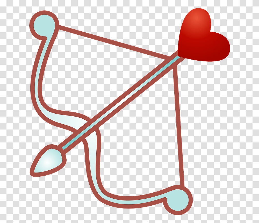 Cupids Bow And Arrow Clipart, Heart, Symbol Transparent Png