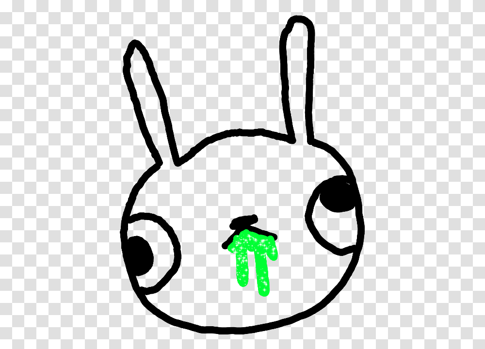 Cuppai Bux Scribble Cute Goth Rabbit Bunny Kawaii Cartoon, Hand, Light Transparent Png