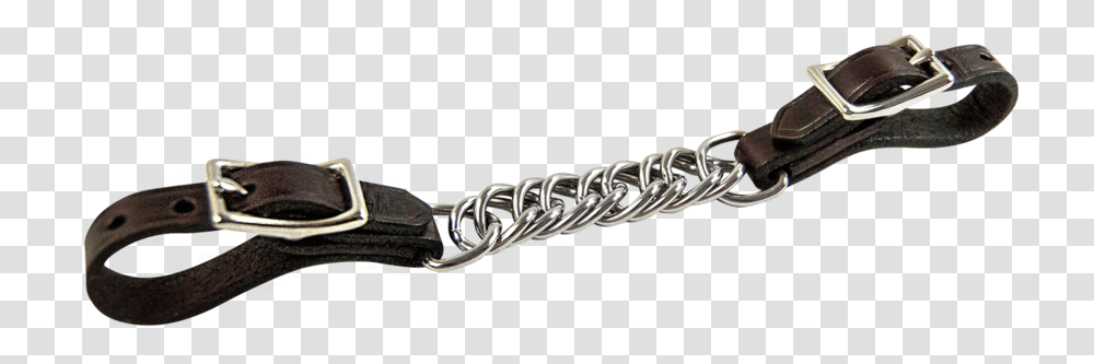 Curb Chain With Leather Ends Strap, Belt, Accessories, Accessory, Chain Mail Transparent Png