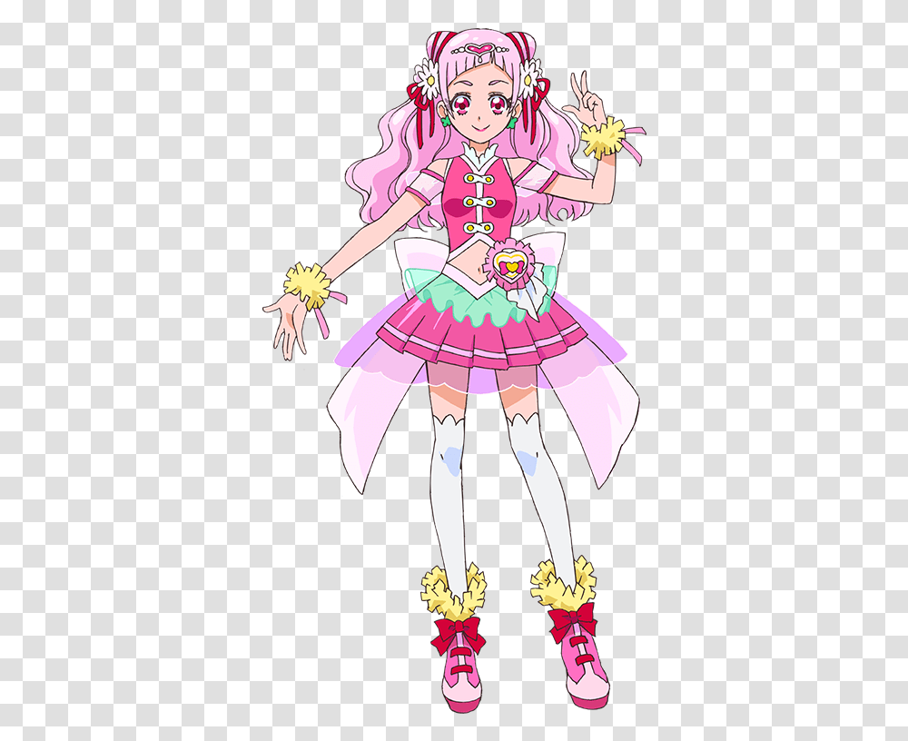 Cure Yell, Costume, Person, Comics, Book Transparent Png