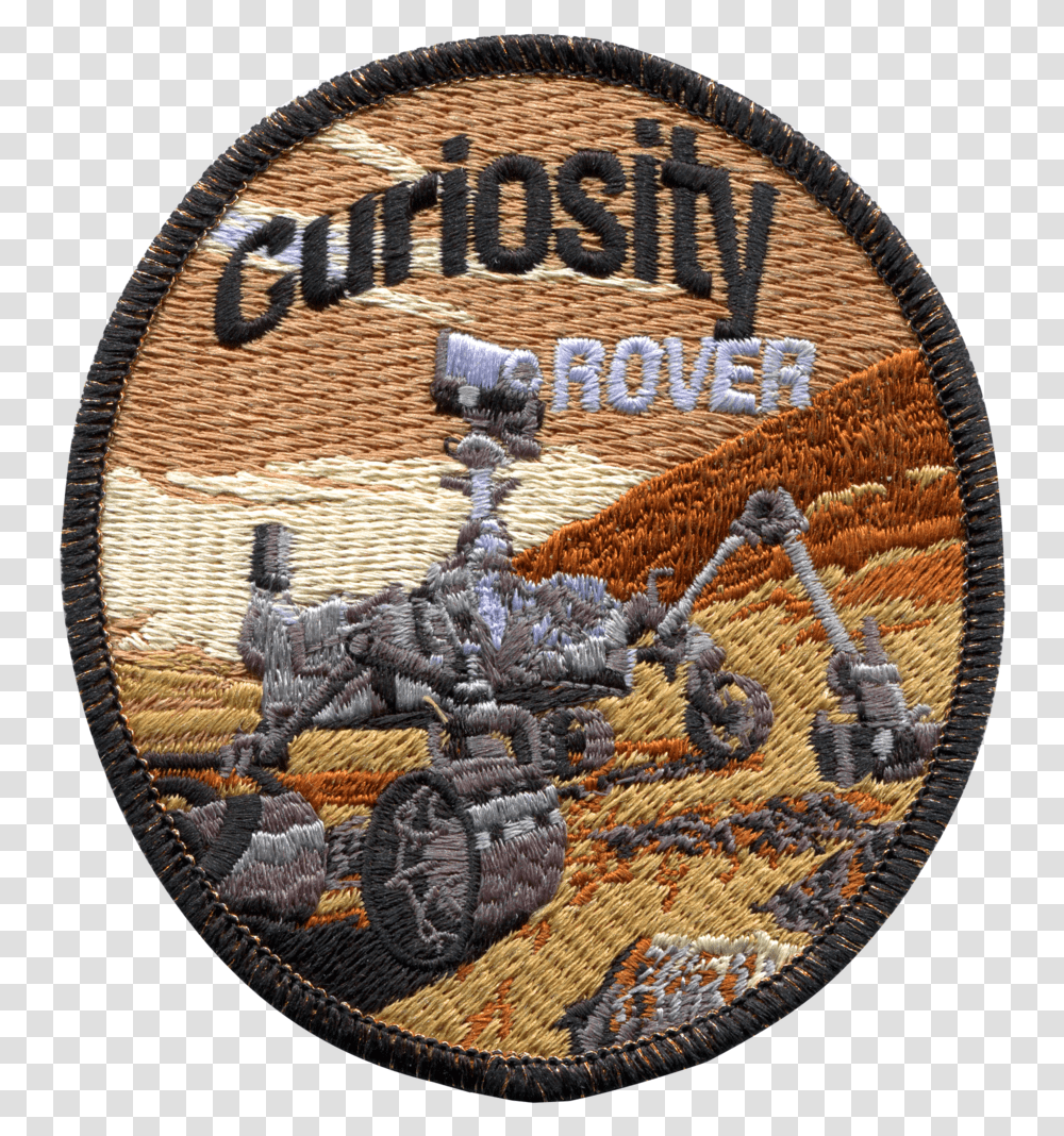 Curiosity Rover Mars Rover Patch, Logo, Symbol, Trademark, Rug Transparent Png